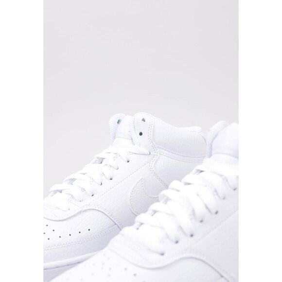 NWT Nike Men\'s Court Vision Mid Shoe, White/White-White, 9.5 Regular US main image 6